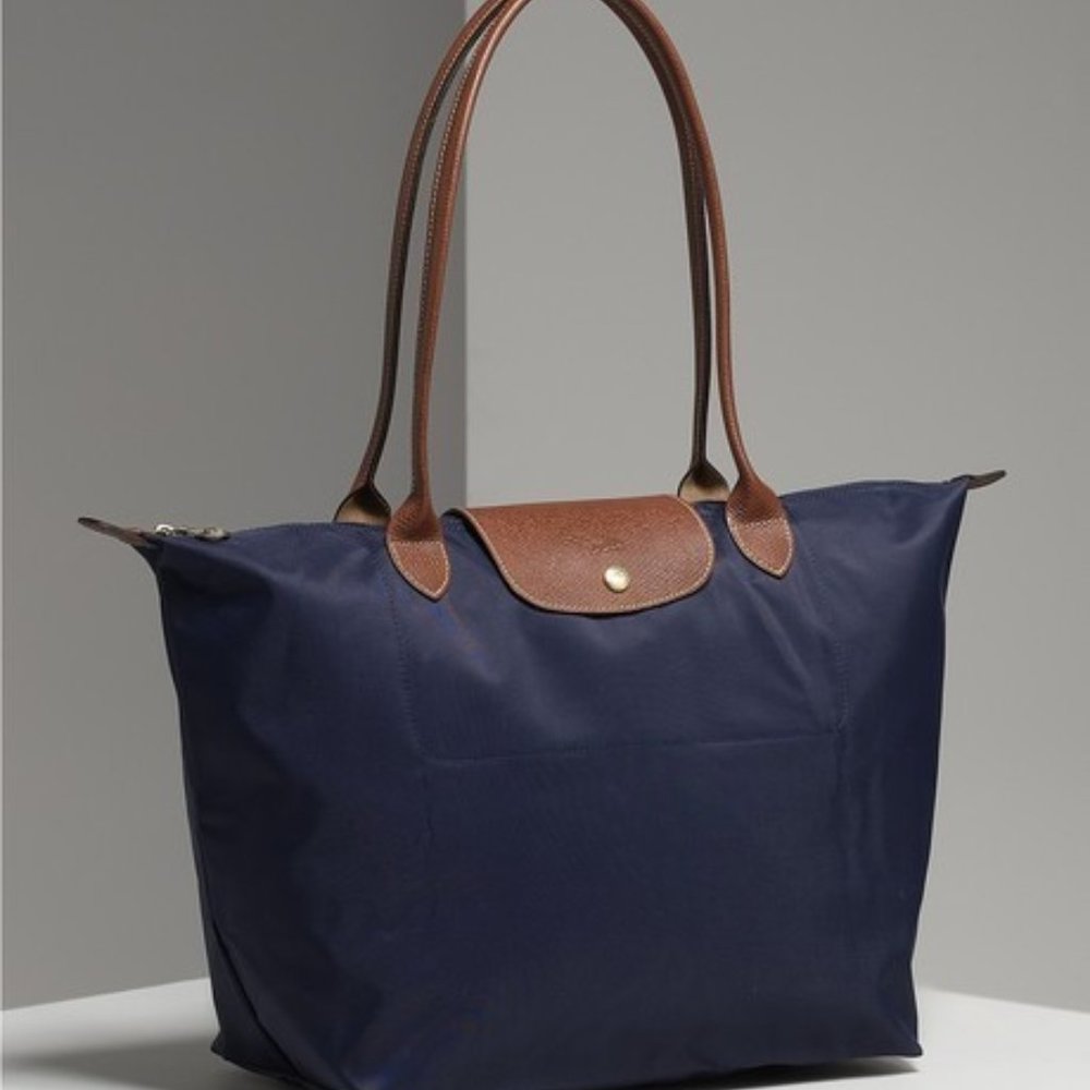 LONGCHAMP LE PLIAGE TOTE BAG NAVY BLUE